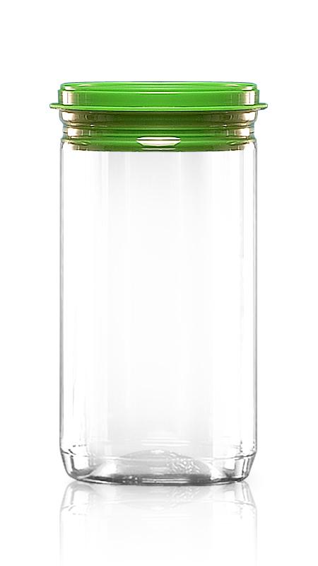 PET 740ml Easy Open Can with Plastic Lid (307-825P) - 740 ml EOE PET Jar with Plastic Lid & Certification FSSC, HACCP, ISO22000, IMS, BV