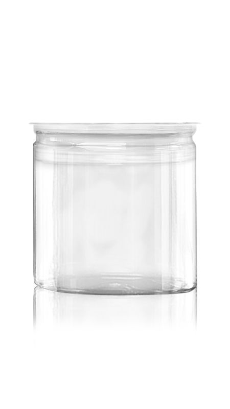 PET 690ml Easy Open Can with Aluminum Lid (401-650-ASB) - 690 ml EOE PET Jar with Aluminum Lid & Certification FSSC, HACCP, ISO22004, IMS, BV