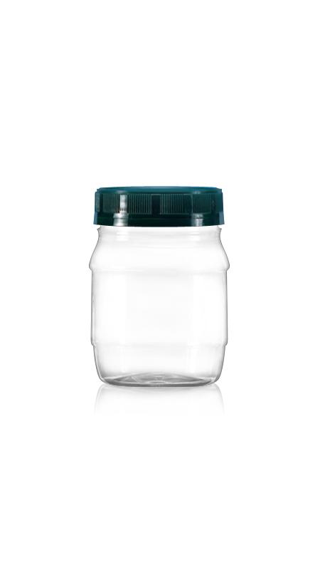 PET 63mm 300ml Runde kleine Gläser (A250) - 300 ml PET-Rundglas mit Zertifizierung FSSC, HACCP, ISO22000, IMS, BV