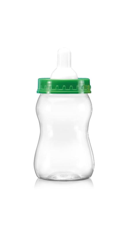 PET 63mm 400ml Slimmery round Jars (B358) - 400 ml PET Milk bottle shaped Jar with Certification FSSC, HACCP, ISO22000, IMS, BV