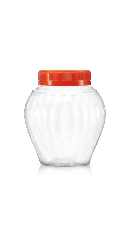 PET 63mm 500ml Pot Shape Jars (B490) - 500 ml PET Pumpkin Shape Jar with Certification FSSC, HACCP, ISO22000, IMS, BV
