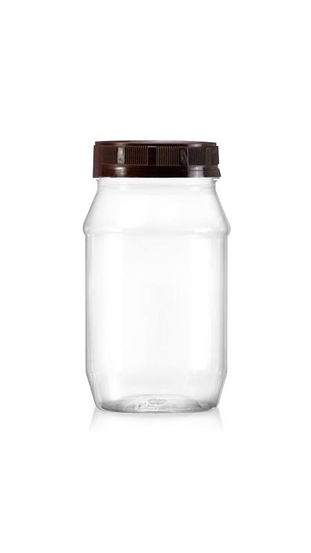 PET 63mm 460ml Round Medium Jars (B500) - 460 ml PET Round Jar with Certification FSSC, HACCP, ISO22000, IMS, BV