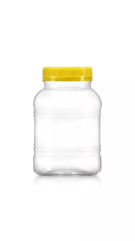 PET 63mm 600ml Round Jars (B600N) - 600 ml PET Round Jar with Certification FSSC, HACCP, ISO22000, IMS, BV