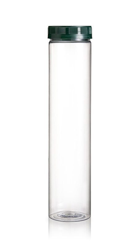 PET 63mm 770ml Borcane rotunde subțiri (B790) - Sticlă rotundă înaltă PET de 770 ml cu certificare FSSC, HACCP, ISO22000, IMS, BV