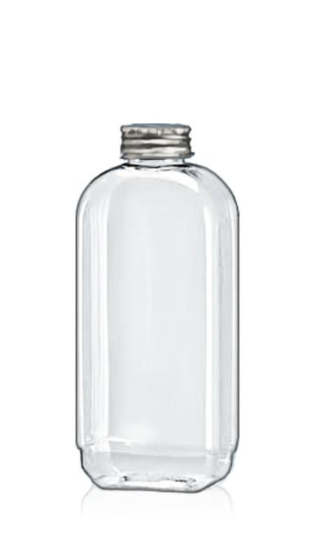 Botol PET segi empat 32mm 458ml (32-77-500) - Botol PET segi empat 458 ml untuk kemasan Teh dingin dengan Sertifikasi FSSC, HACCP, ISO22000, IMS, BV