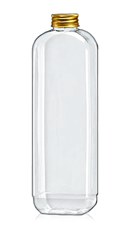 Botol PET 32mm 638ml Bentuk Persegi Panjang (32-77-700) - Botol PET persegi panjang 638 ml untuk kemasan Teh dingin dengan Sertifikasi FSSC, HACCP, ISO22000, IMS, BV
