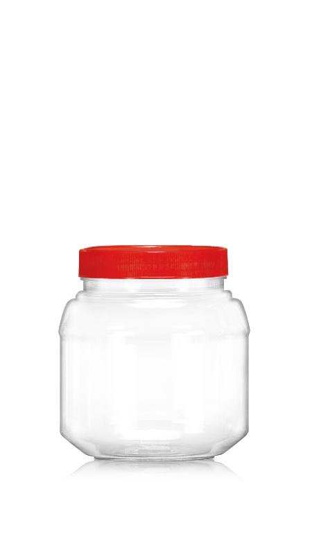 PET 89mm 1000ml Round Jars (D1000) - 1050 ml PET Round Jar with Certification FSSC, HACCP, ISO22000, IMS, BV