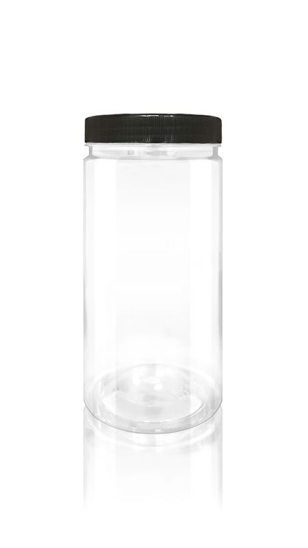 PET 89mm 1100ml Runde Gläser (D1119) - 1100 ml PET Rundglas mit Zertifizierung FSSC, HACCP, ISO22000, IMS, BV