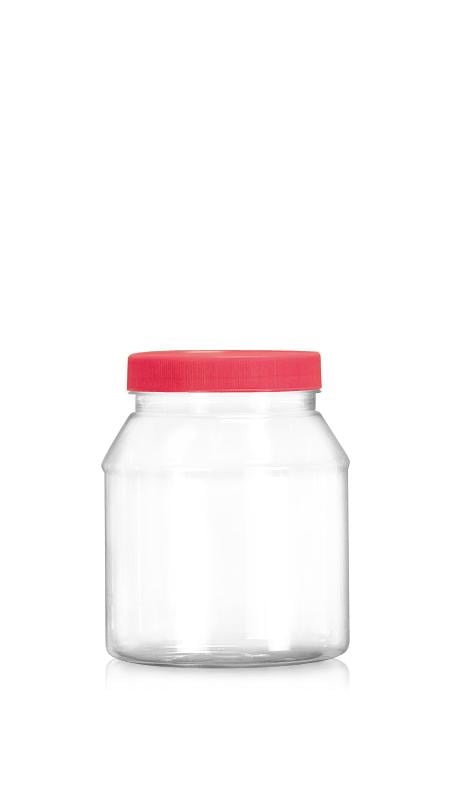 PET 89mm 1200ml Round jars (D1200) - 1200 ml PET Round Jar with Certification FSSC, HACCP, ISO22000, IMS, BV