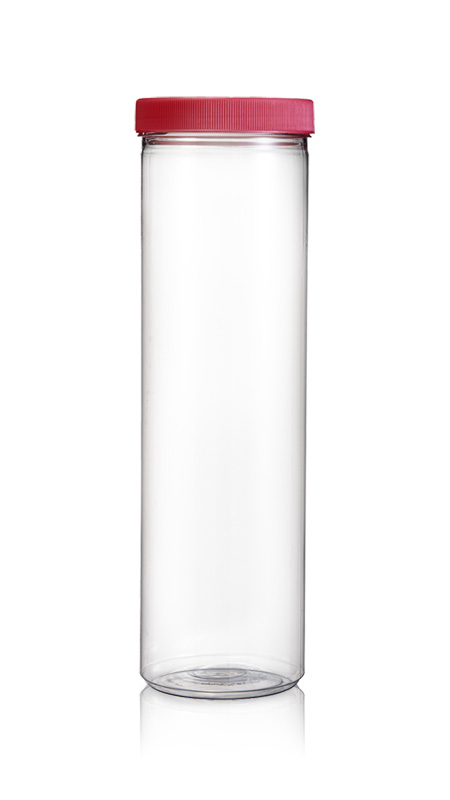 PET 89mm 1400ml Runde hohe Gläser (D1757) - 1700 ml großes, rundes PET-Glas mit Zertifizierung FSSC, HACCP, ISO22000, IMS, BV