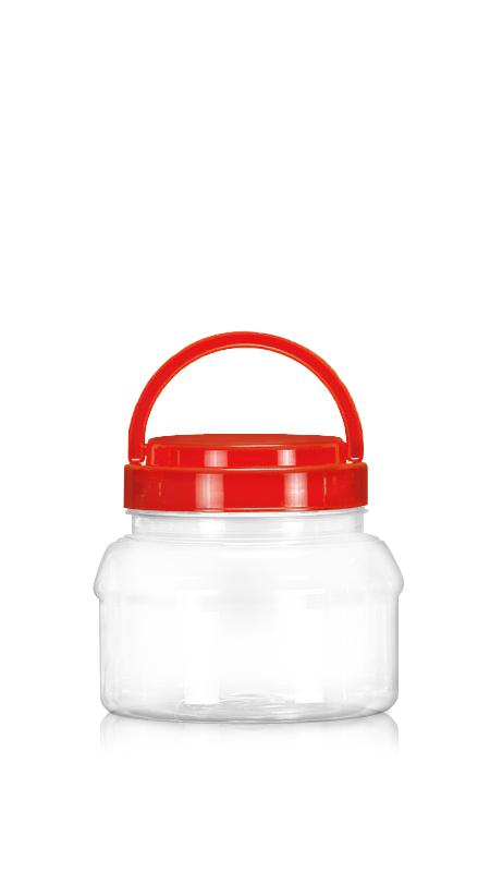 Borcan Rotund PET de 650 ml cu Diametrul de 89 mm (D650) - 650 ml PET Borcan rotund cu certificare FSSC, HACCP, ISO22000, IMS, BV