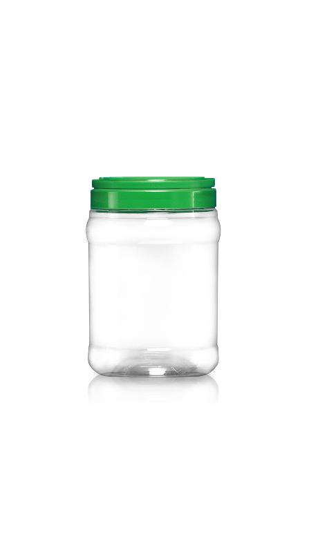 PET 120mm Wide mouth 1900ml Round Jars (J2000) - 1900 ml PET Round Jar with Certification FSSC, HACCP, ISO22000, IMS, BV