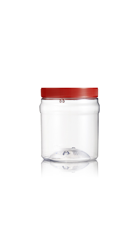 PET 120mm Wide mouth 1400ml  Round Jars (J630) - 1400 ml PET Round Jar with Certification FSSC, HACCP, ISO22000, IMS, BV