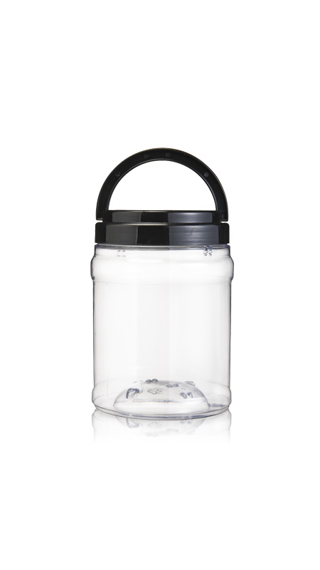 Frascos redondos de PET de 1800ml com boca larga de 120mm (J700) - Frasco redondo de PET de 1800 ml com certificação FSSC, HACCP, ISO22000, IMS, BV