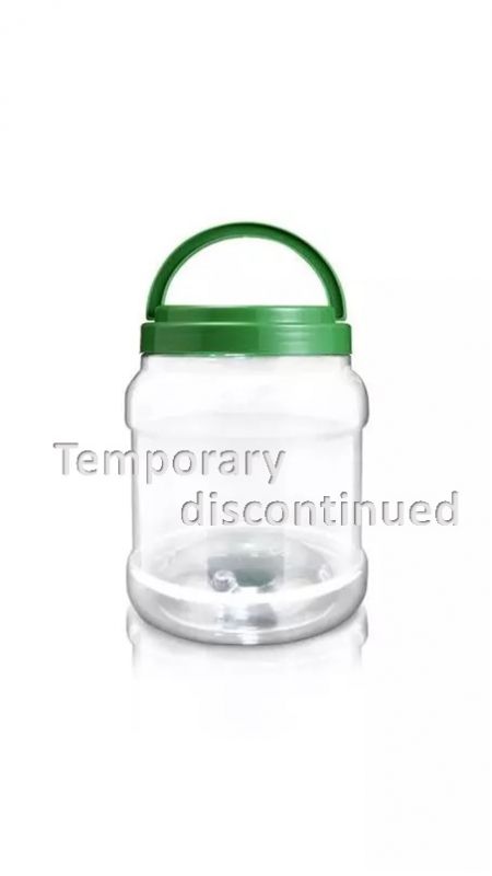 Frascos redondos de PET de 2000ml com boca larga de 120mm (J800) - Pote redondo PET de 2000 ml com certificação FSSC, HACCP, ISO22000, IMS, BV