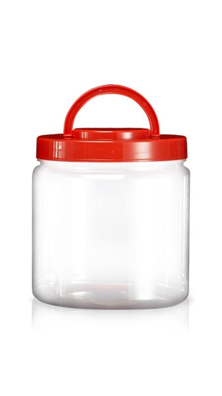 PET 180mm 5000ml Wijdmondse ronde pot (M5000) - 5000 ml Ronde pot met certificering FSSC, HACCP, ISO22000, IMS, BV