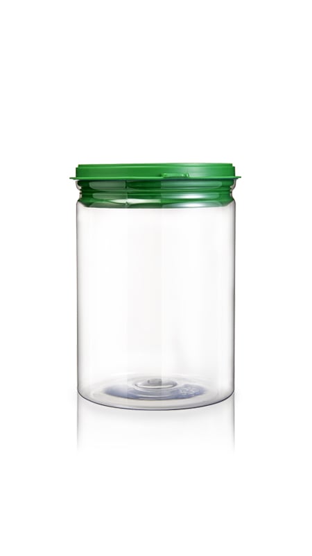 PET 870ml Easy Open Can with Plastic Lid (W401-880P)