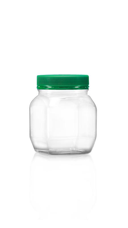 PET 63mm 300ml Square Small Jars (A287)