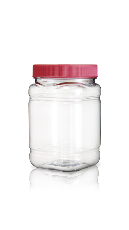 Botol PET Persegi 900ml (D854) - Botol PET Persegi 900 ml dengan Sertifikasi FSSC, HACCP, ISO22000, IMS, BV