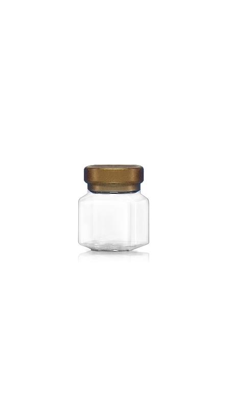 PET 53mm 250ml Medium Square Jars (F224)