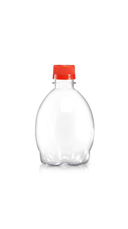 Bottiglie PET a forma di limone da 400 ml con tappo 28mm (W330)