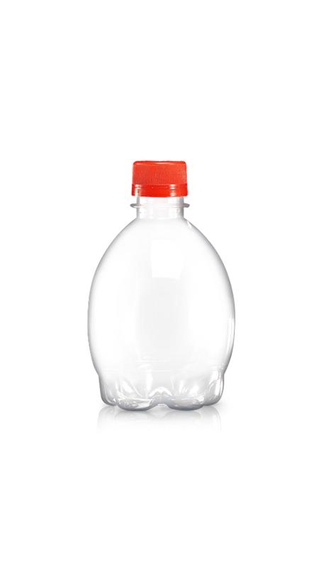 Sticle PET de 400 ml în formă de lămâie (W330) cu gât de 28 mm - Sticlă de suc de lămâie PET de 400 ml cu certificare FSSC, HACCP, ISO22000, IMS, BV