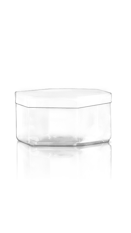 Frascos Econômicos PET de 550ml (S12) - Frasco Hexagonal PET de 550 ml Série S