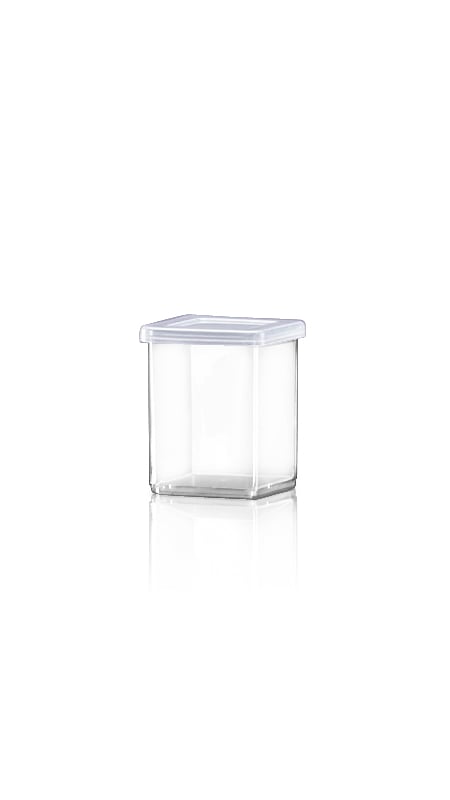 PS 100ml Y Series rectangle Jars (Y08) - The-Y-Series-PS-Container-Y08