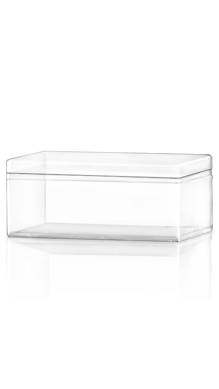 PS 450ml Y Series Rectangle Jars (Y16) - The-Y-Series-PS-Container-Y16