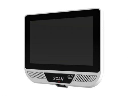 Mini Kiosk with 1D / 2D scanner.