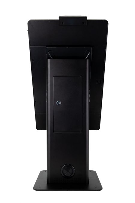 كشك الخدمة الذاتية مع باب قابل للقفل.