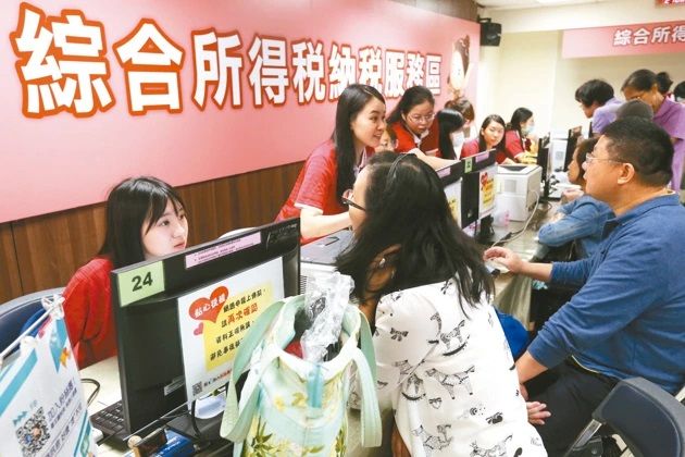 綜合所得稅申報示意圖。 圖/聯合報系資料照片