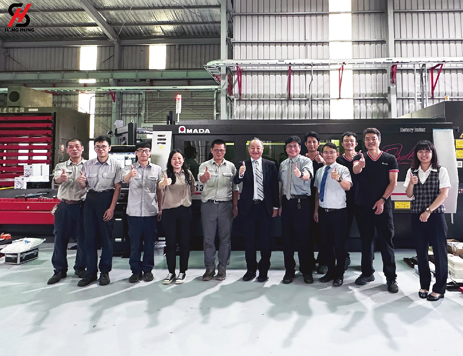 AMADA台湾の社長によるシャンシンへの公式訪問