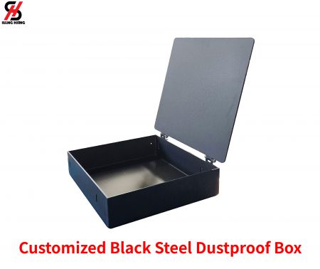 カスタマイズされたブラックスチールの防塵ボックス