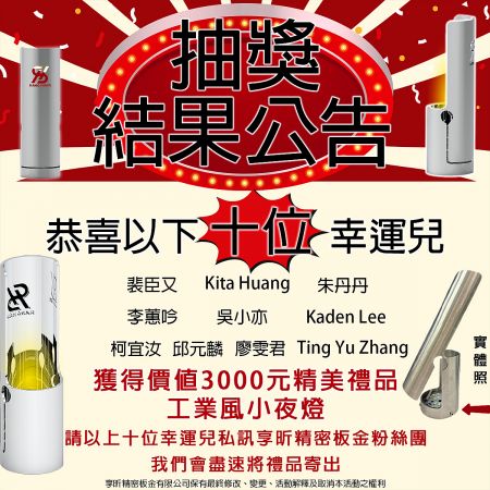 工業風小夜燈抽獎