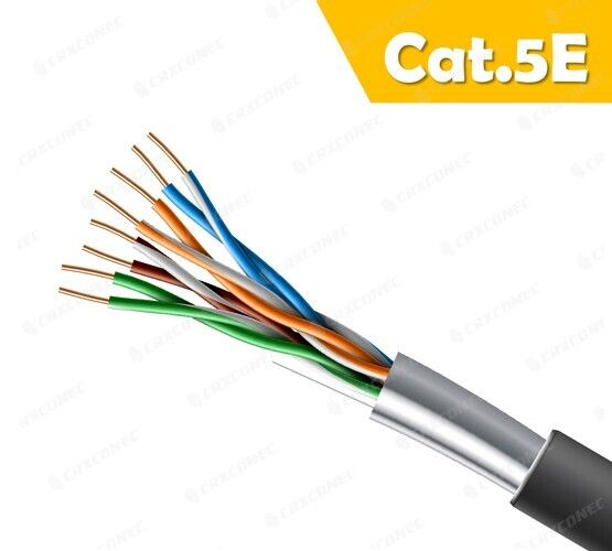 CMX 24AWG Cat.5E F/UTP 실외 LAN 케이블.BK