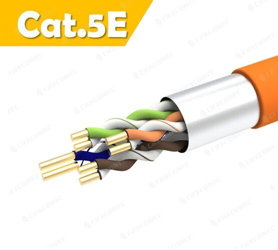24AWG Cat.5E FUTP Solid Lan Cable OR LSZH