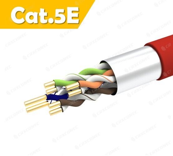 24AWG Cat.5E FUTP Katı Lan Kablosu RD LSZH