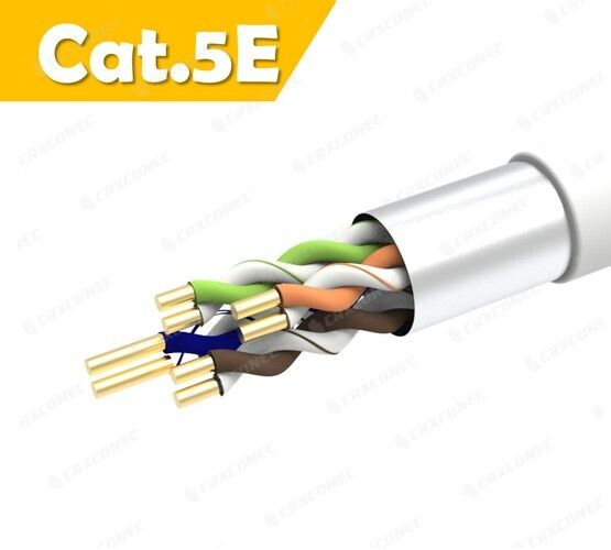 24AWG Cat.5E FUTP Solid Lan Cable WH LSZH