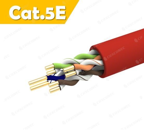 CM Rated 24AWG Cat.5E U/UTP Solid Lan Cable RD