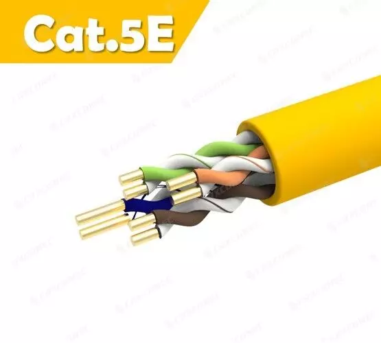 CM 등급 24AWG Cat.5E U/UTP 솔리드 랜 케이블 YL
