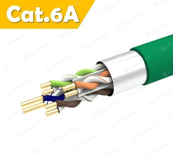 CAT.6A 23AWG FTP Katı Lan Kablosu BEYAZ LSZH