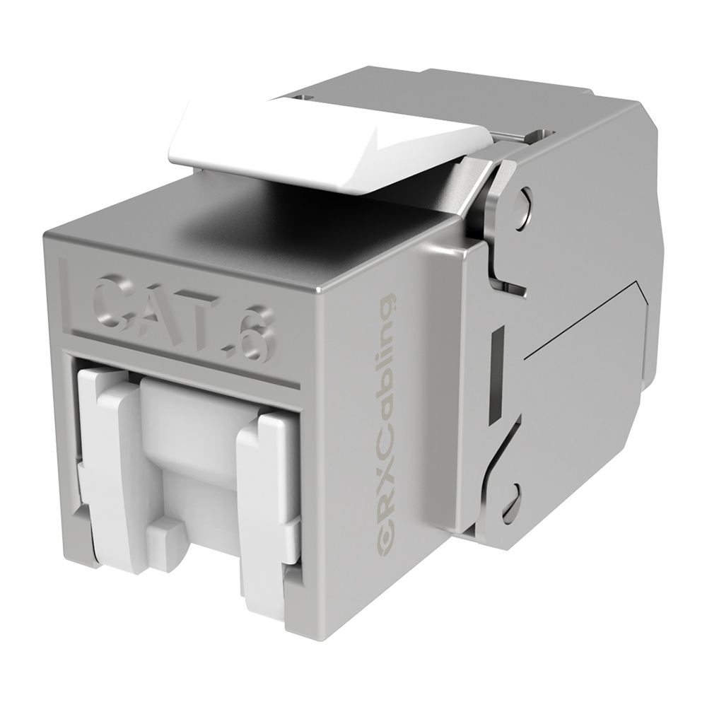 Cat.6 STP Toolless RJ45 Keystone Jack.