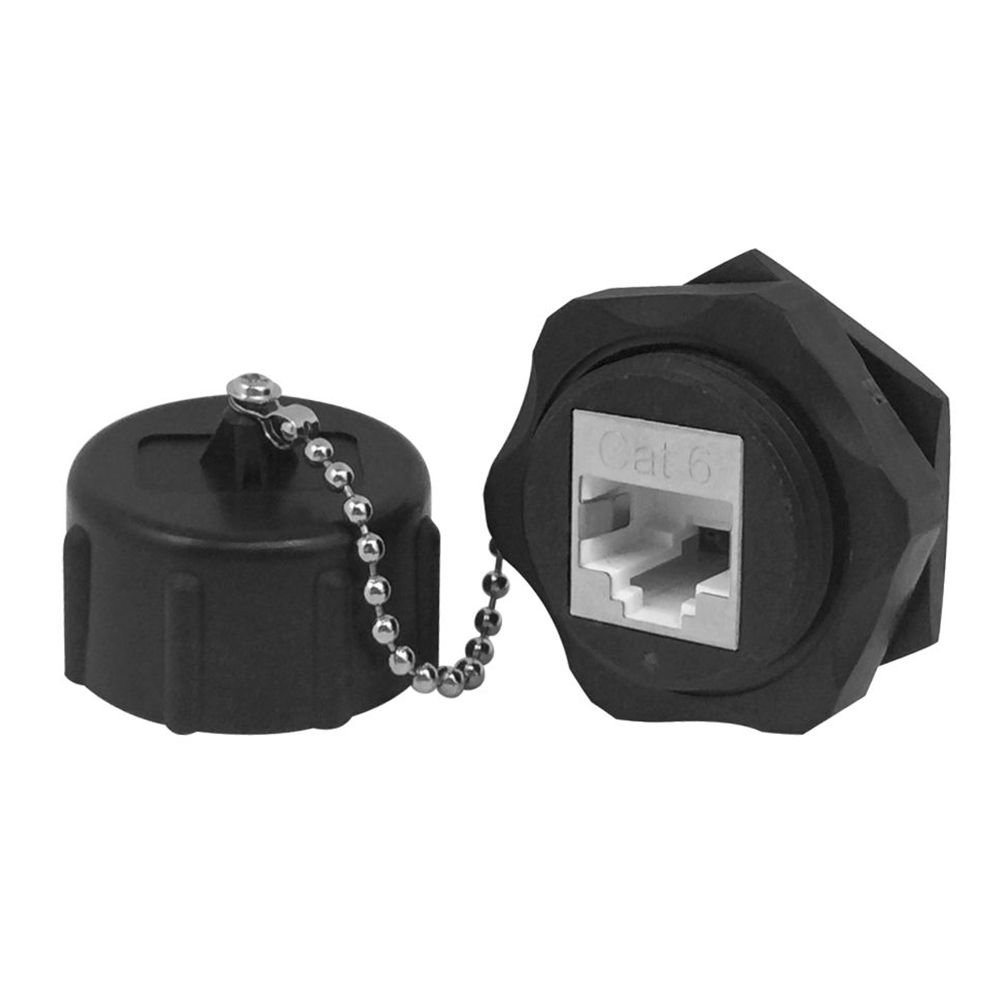 Jack industrial Cat.6 STP con clasificación IP68 y tapa contra el polvo.