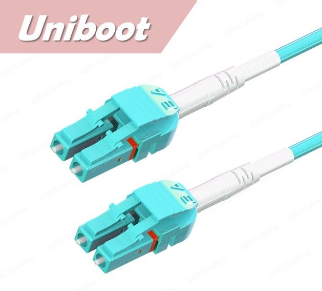 MM LC to LC Uniboot Duplex Fiber Patch Cord