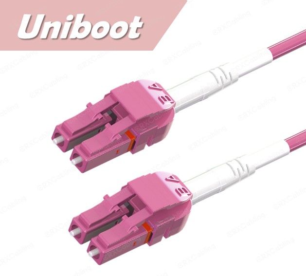 MM LC to LC Uniboot Duplex Fiber Patch Cord