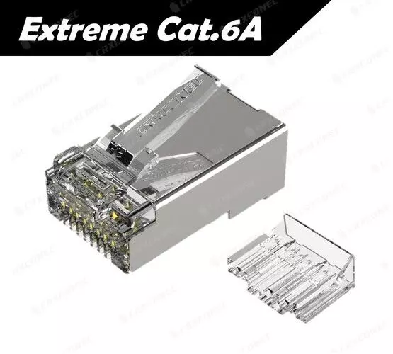 UL Listed Extreme Cat.6A STP RJ45 Connector With Insert.