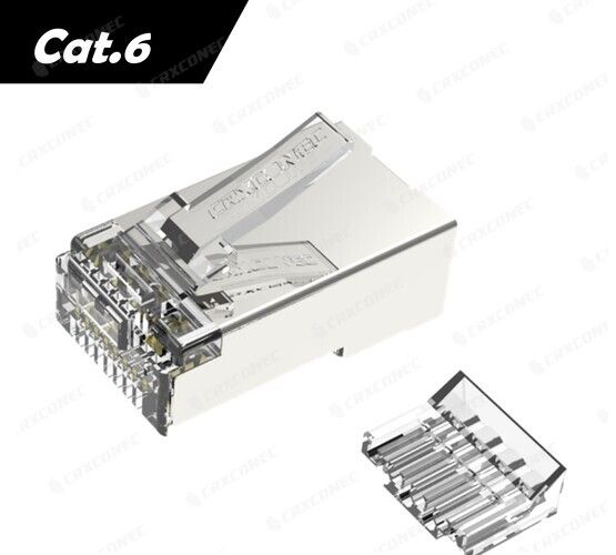UL 인증 극한 Cat.6 STP RJ45 커넥터(인서트 포함)