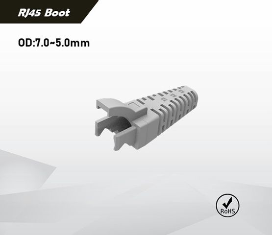 Cuttable Rubber RJ45 Boot with Scale, Grey Color | Model: A02-007ATB0GY ...