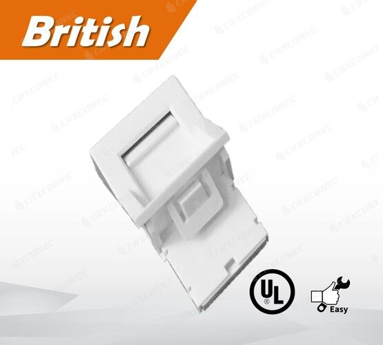 Shuttered 6C Style Unloaded Angled Module Insert 1 Port | Model: A09 ...